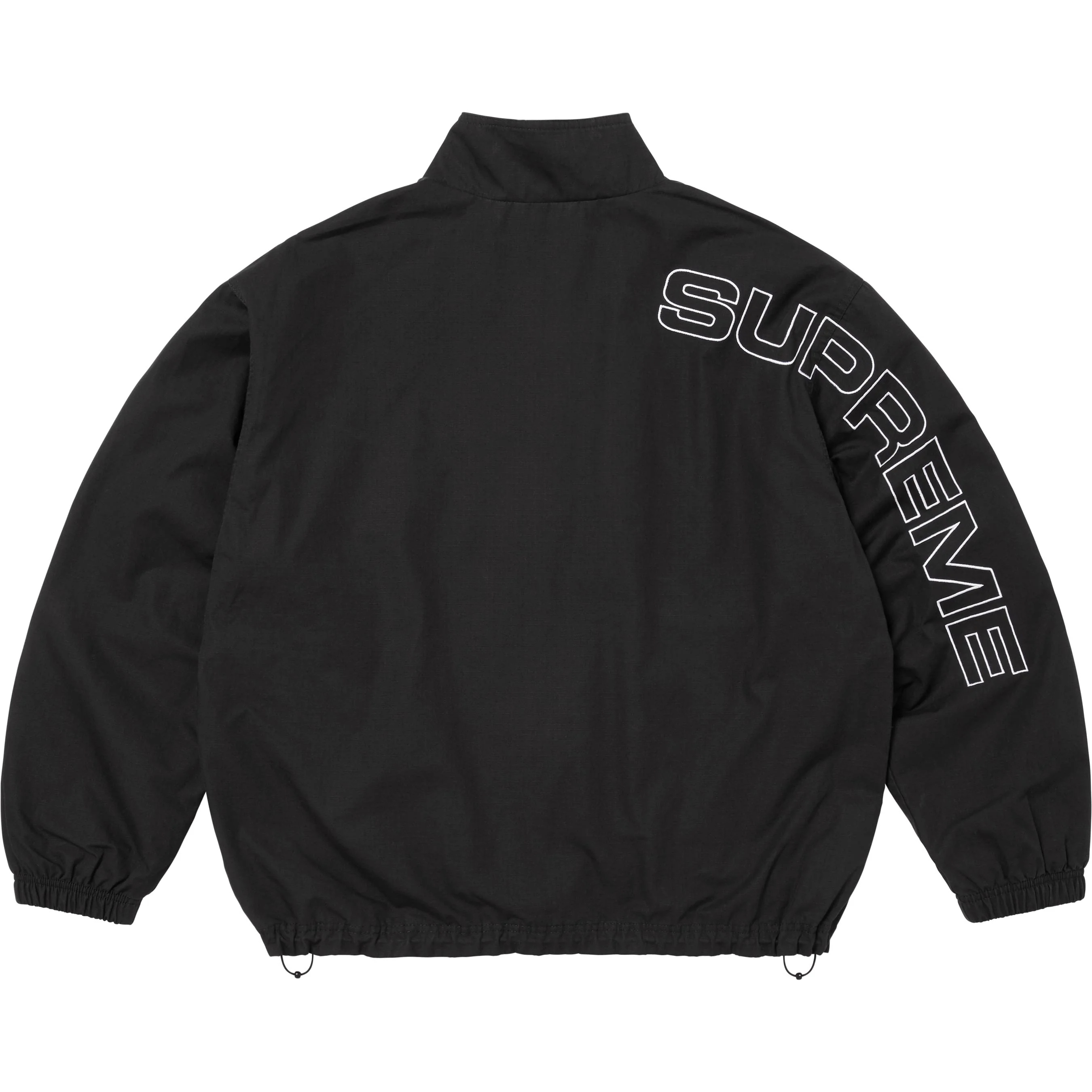 Spellout Embroidered Ripstop Track Jacket view 4